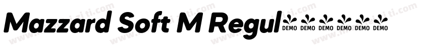 Mazzard Soft M Regul字体转换